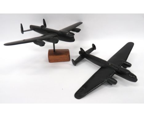 WW2 RAF Identification Models Lancaster Bomber &amp; Manchester Bomberconsisting black, composite Lancaster four engine bombe