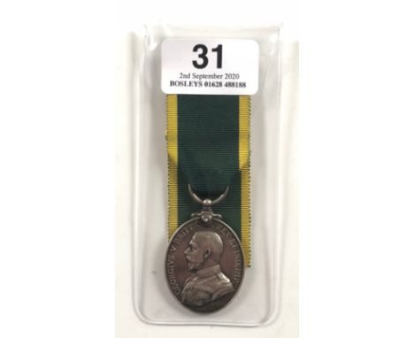 10th Bn (Liverpool Scottish) Territorial Efficiency Medal  Awarded to “1995 PTE T. MACDOUGALL 10-THE KING’S R”. Territorial E