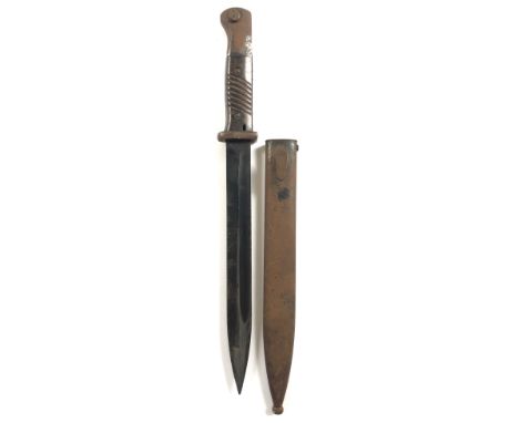 WW2 Period German K98 Combat Bayonet.A good example with Bakelite two piece grip. The blade with “E.U.F. Horster” cutler’s de