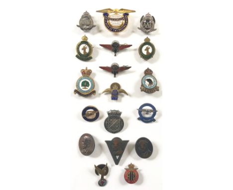 Selection Aviation Themed Lapel Badges Plus Others.Including: 2 x GQ Parachute (one enamel damage). ... squadron Badge 7 MU. 