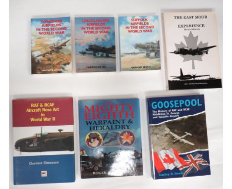 Small Selection of Various Aviation Booksconsisting RAF &amp; RCAF Aircraft Nose Art In World War II by C Simonsen ... The Mi