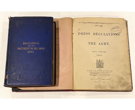 “Regulations for the Equipment of the Army 1881” Official War Office Publication.This rare book covers 770 pages showing the 