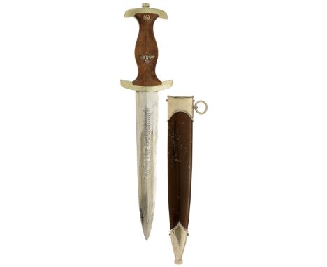 German Third Reich SA Stormtrooper’s dagger by scarce maker Melzer &amp; Feller Zella - Mehlis.A good clean example with nick
