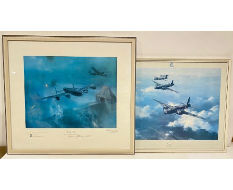 RAF Fine Art Print of 617 Squadron Signed by Frank WootonThis RAF Museum limited edition print depicts two Lancasters flying 