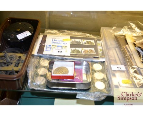 A quantity of commemorative coins, First Day covers etc. 