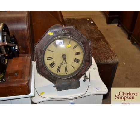 A Victorian postman's alarm clock - in need of restoration