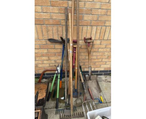 A Large quantity of garden tools