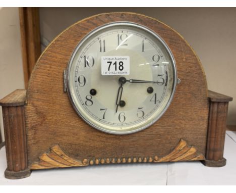 A 1930's oak mantle clock &amp; Acctim Ventura ship style clock