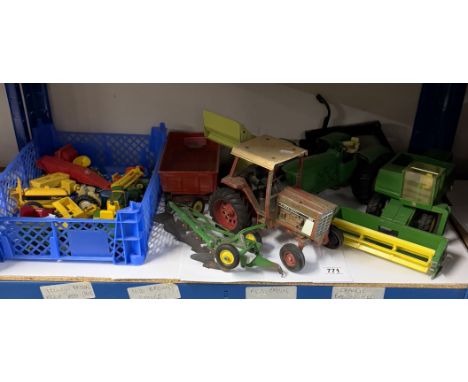 A good lot of large scale tractors &amp; farming machinery including ERTL etc