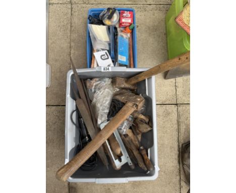 Two trays of assorted tools