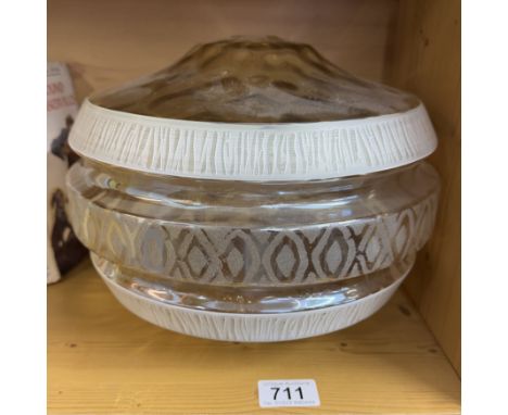 A vintage ceiling lamp shade