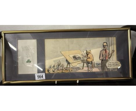 A vintage watercolour of a cat painting pictures of vintage cars
