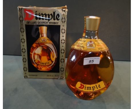 A boxed bottle Dimple Scotch Whisky, 26.6 fl oz, 70% proof.