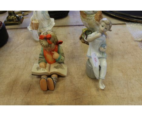 Large Hummel figure & Lladro figure
