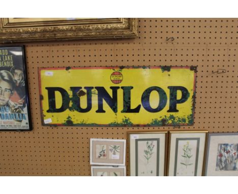 Dunlop enamel advertising sign