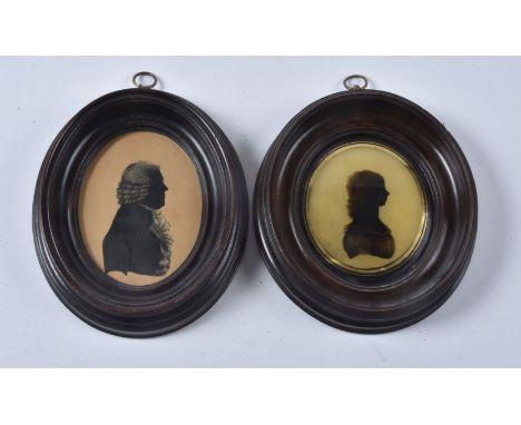 Mrs Isabella Beetham (circa 1753-1825)   Portrait of a young lady   Silhouette painted on paper   7.3cm x 6.5cm, oval   In a 