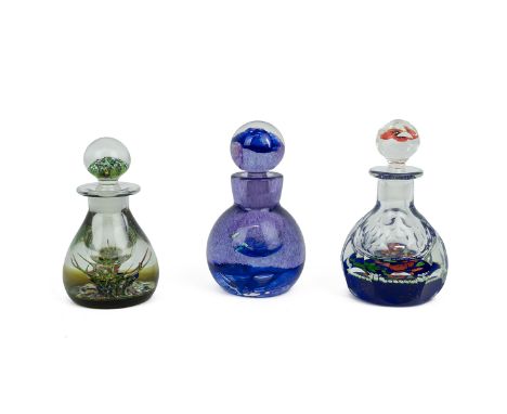 Peter Holmes for Caithness: 'Ink Bottle' 1976 perfume bottle - artist's proof with certificate. Margot Thomson for Caithness: