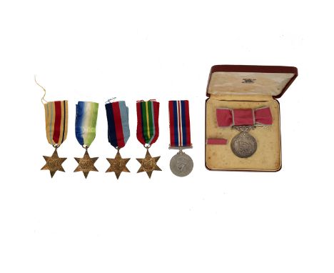 Family medal group: British Empire Medal (Civil) to 'Mabel Susie Mrs Howard' with breast ribbon in fitted case; together with