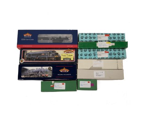 Bachmann Model Railway 00 gauge- Boxed GWR black 3200 class 9017 31-086; Boxed BR green IVATT class 2MT 2-6-0 loco and tender