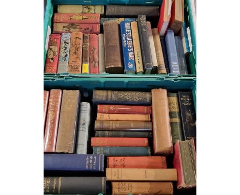 Two boxes of mostly African military biographies from the collection of Professor Wilks to include: various books by J.A Hent