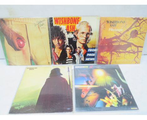 Five Vintage Albums by Wishbone Ash. See photos. 
