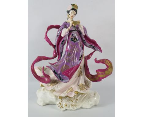 Large Franklin Mint Limited Edition figurine The Dragon Kings Daughter by Caroline Young, 12" tall.