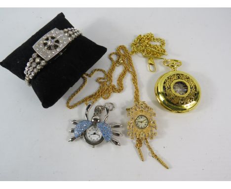 Ladies Pocket watch, pendant watch, cocktail watch etc.