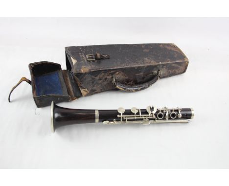 Boosey &amp; Hawkes Clarinet Vintage Untested Instrument w/ Leather Hardcase 562418