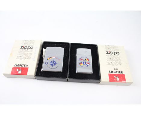 Zippo Pocket Lighters Boxed Tobacciana Collectables 574841