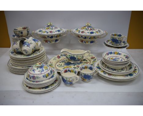 Over 50 Pieces of Masons Dinnerware in the 'Regency' Pattern. See photos. 