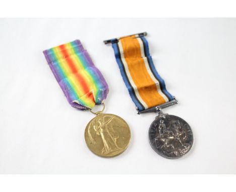 WW1 Medals, War Pte R. Buckingham RMLI &amp; Victory Pte I.S Hadlow E. Kent x 2 683119
