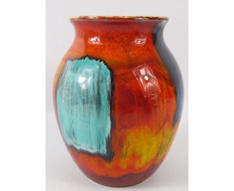 Poole pottery Galaxy pattern vase, 6.5" tall