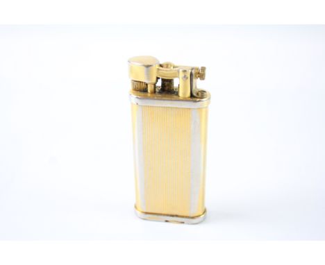 Dunhill Unique Pocket Lighter Reeded Design Gold Plated 457505