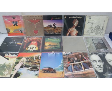 Fifteen Vintage Rock &amp; Pop LP's by America, Lindisfarne, Pink Floyd etc, see photos.