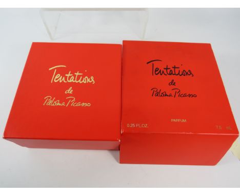 Tentations by Paloma Picasso Parfum with original box and stand.