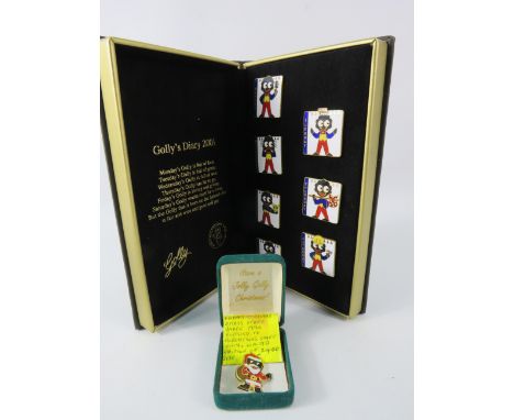 Robertson jam / Golden Shred Enamel badge diary collection 2001 plus a limited edition xmas badge. Notice from the the-salero