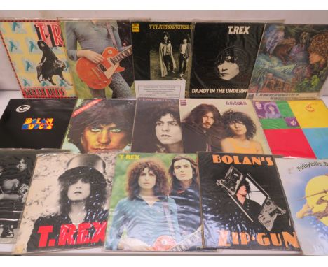 Fifteen Vintage LP Albums by T.Rex &amp; Marc Bolan. See photos. 