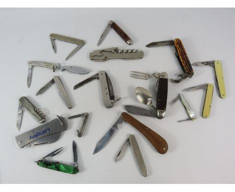 Good selection of penknives and multi tools.