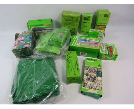 Large selection of Subbuteo accessories, FA &amp; World cups, nets, score recorder etc.