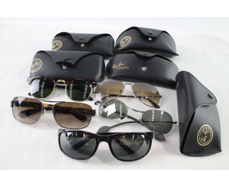 Collection of Designer Rayban Sunglasses Inc Cases x 5 700748