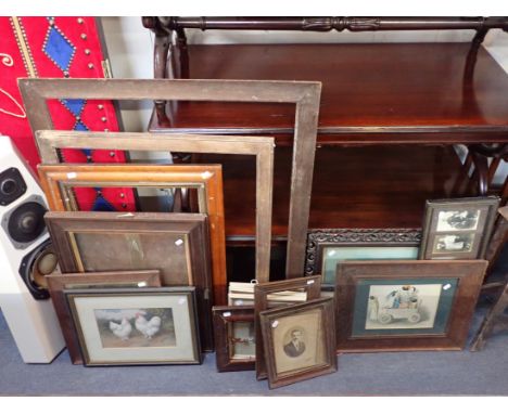 A COLLECTION OF PICTURE FRAMES including a maple frame, a framed Florence Upton print and other items. Provenance: The Richar
