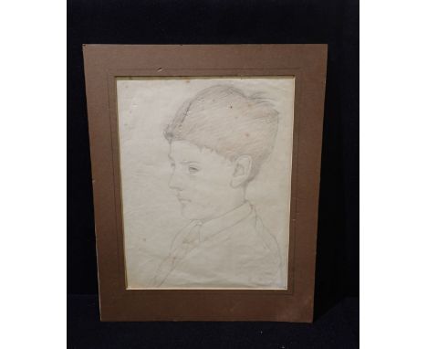 MAXWELL ARMFIELD portrait of Richard St George, 1963, pencil, 25 x 31 cms