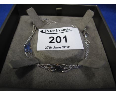 Clogau silver and rose gold butterfly bracelet.(B.P. 24% incl. VAT)