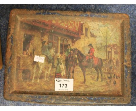 Vintage biscuit tin containing QE crown and other assorted, mainly QE II British coinage, together with a collection of antiq