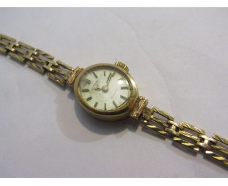 A 9ct gold lady's wristwatch, Rotary 21 jewel