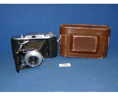 A Voigtländer Bessa I Folding Bellows 120 roll film Camera having a Voigtländer Vaskar 105mm f/4.5 Lens and Prontor-S Shutter
