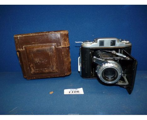 An Ensign Autorange 16-20 Folding Bellows Roll Film Camera having a Ross of London 75mm Xpres f/3.5 Lens and Epsilon Shutter,