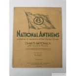 Olympics National Anthems sheet music brochure