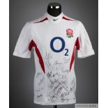 White England replica rugby short-sleeved shirt