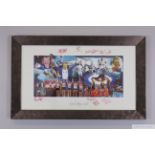 Team GB Scottish Olympic Gold signed photographic montage,